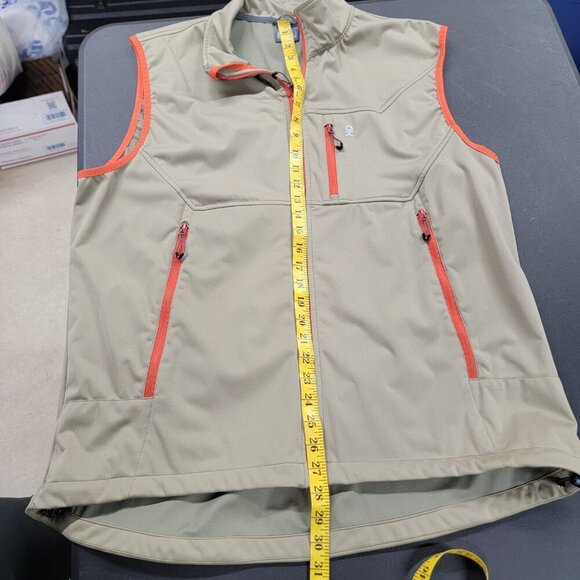 Little Donkey Andy Vest Men's Softshell Full Zip XXL Golf Vest Tan Orange - Picture 6 of 6